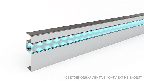 Плинтус из нержавеющей стали Пл 100-4