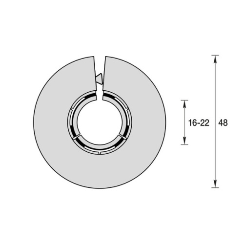 Обвод для труб универсальный 16-22 мм "Идеал"